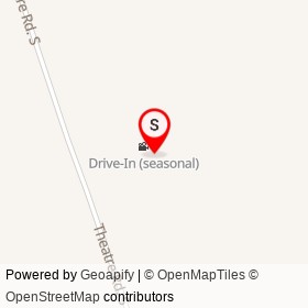 Drive-In (seasonal) on Theatre Road South, Hamilton Township Ontario - location map