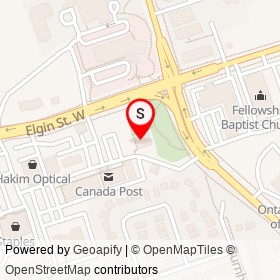 Pizza Hut Express on Elgin Street West, Cobourg Ontario - location map