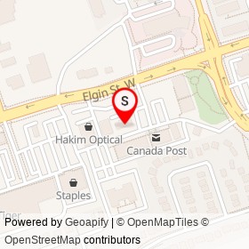 Beachcomber Hot Tubs on Elgin Street West, Cobourg Ontario - location map