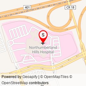 Northumberland Hills Hospital on Depalma Drive, Cobourg Ontario - location map
