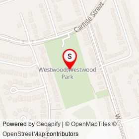 Westwood on , Cobourg Ontario - location map