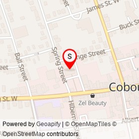 Shoppers Drug Mart on Spring Street, Cobourg Ontario - location map