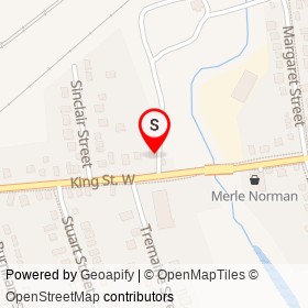 Campbell's Convenience on King Street West, Cobourg Ontario - location map