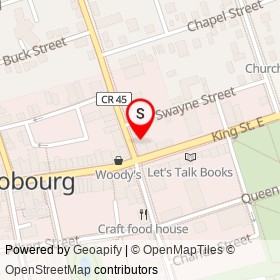 The Ale House on Division Street, Cobourg Ontario - location map