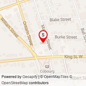Hannah Auto Repair Service on Mathew Street, Cobourg Ontario - location map