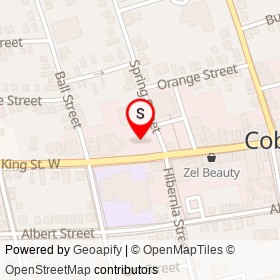 Mac's on King Street West, Cobourg Ontario - location map