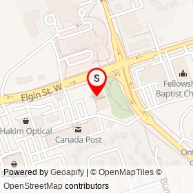 YouNique on Elgin Street West, Cobourg Ontario - location map