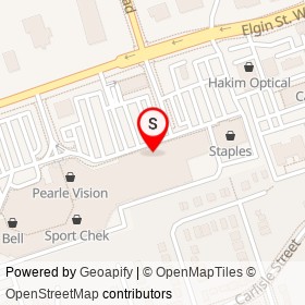 Dollarama on Elgin Street West, Cobourg Ontario - location map