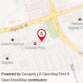 Symposium Cafe Restaurant & Lounge on William Street, Cobourg Ontario - location map