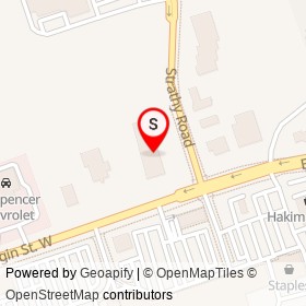 Medigas on Strathy Road, Cobourg Ontario - location map