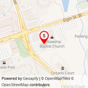 Best Western on William Street, Cobourg Ontario - location map