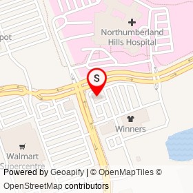 Swiss Chalet on Strathy Road, Cobourg Ontario - location map