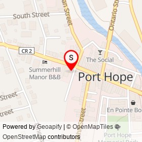 Melissa's Boutique on Brewery Lane, Port Hope Ontario - location map