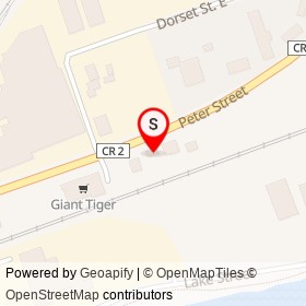 Pioneer on Peter Street, Port Hope Ontario - location map