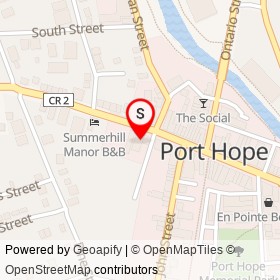 TD Canada Trust on Brewery Lane, Port Hope Ontario - location map