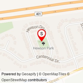 No Name Provided on Hewson Drive, Port Hope Ontario - location map