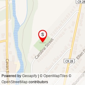Caroline Street Rink on , Port Hope Ontario - location map