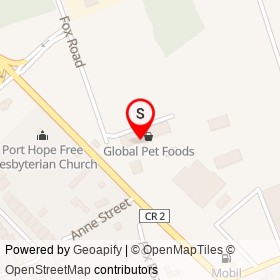 Pizza Pizza on Fox Road, Port Hope Ontario - location map