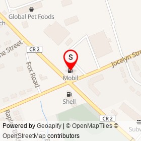 Mobil on Jocelyn Street, Port Hope Ontario - location map