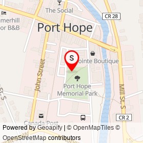 Play Ground on Hector Street, Port Hope Ontario - location map