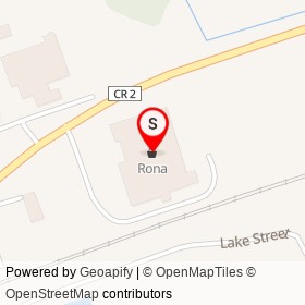 Rona on Peter Street, Port Hope Ontario - location map