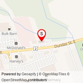 Dairy Queen on Dundas Street East, Quinte West Ontario - location map