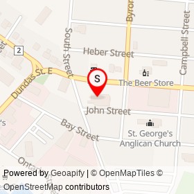 Papa John's on John Street, Quinte West Ontario - location map
