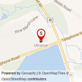 Ultramar on Telephone Road, Quinte West Ontario - location map