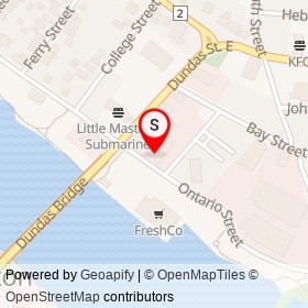 Quinte Animal Hospital on Ontario Street, Quinte West Ontario - location map