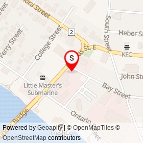 Little Caesars on Bay Street, Quinte West Ontario - location map