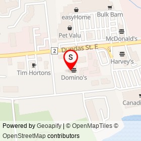 M&M Food Market on Dundas Street East, Quinte West Ontario - location map