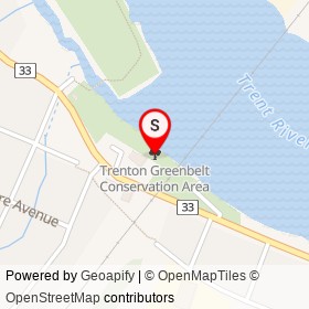 Trenton Greenbelt Conservation Area on , Quinte West Ontario - location map