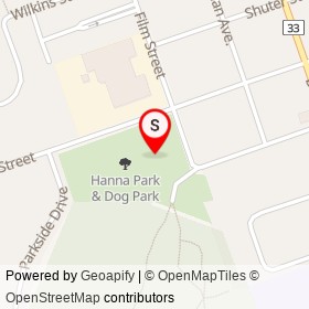 Trenton Kiwanis Park on Film Street, Quinte West Ontario - location map