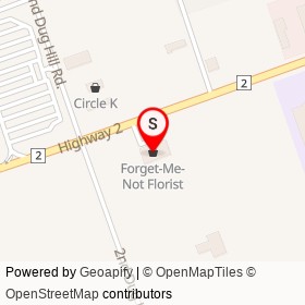 Forget-Me-Not Florist on Highway 2, Quinte West Ontario - location map
