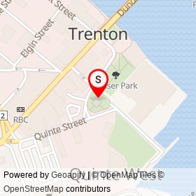 Trenton Cenotaph on , Quinte West Ontario - location map