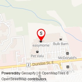 easyHome on Dundas Street East, Quinte West Ontario - location map