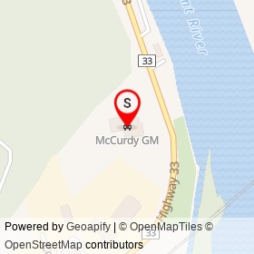 McCurdy GM on Highway 33, Quinte West Ontario - location map