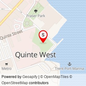 Buster Alyea Park on , Quinte West Ontario - location map