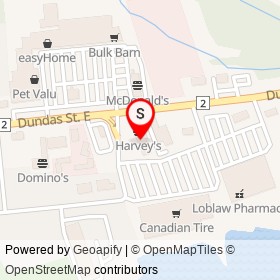 First Choice Haircutters on Dundas Street East, Quinte West Ontario - location map