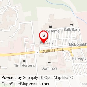 Rogers on Dundas Street East, Quinte West Ontario - location map