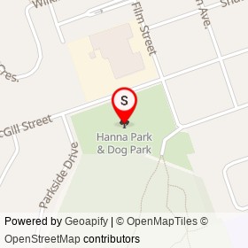 Hanna Park & Dog Park on , Quinte West Ontario - location map