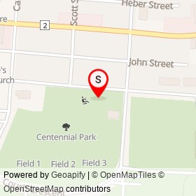 Trenton Kiwanis Splash Pad on Bay Street, Quinte West Ontario - location map