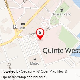 The Grocery Outlet on Quinte Street, Quinte West Ontario - location map