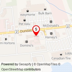 Guest Inn on Dundas Street East, Quinte West Ontario - location map