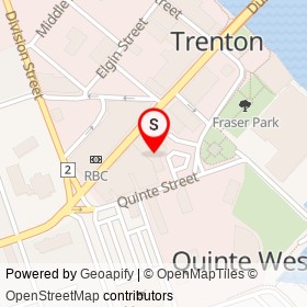 Shoppers Drug Mart on Dundas Street West, Quinte West Ontario - location map