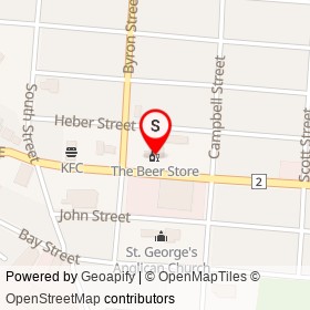 The Beer Store on Dundas Street East, Quinte West Ontario - location map