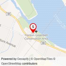 Trenton Pet Hospital on Front Street, Quinte West Ontario - location map