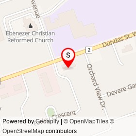 Hilltop Restaurant on Farley Crescent, Quinte West Ontario - location map