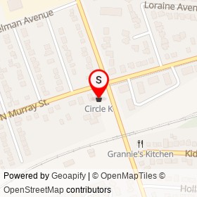 Circle K on Sidney Street, Quinte West Ontario - location map