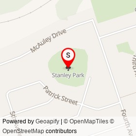 Stanley Park on , Quinte West Ontario - location map